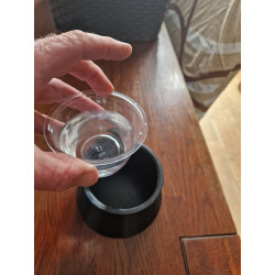 3D Printed Non Tipping Reptile Water Bowl for Vivarium Rack System, Snake Drawer with 8oz deli liners