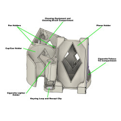 CabBuddy Bravo | UK Made Eco PLA+ Heavy Plant Multi Holder