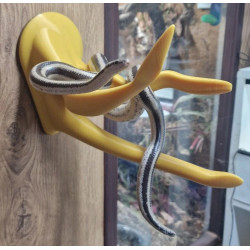 3D Printed Reptile Climbing Branch, Terrarium Decor, Corn King Milk Rat Snake, for Vivarium