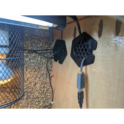 Cable Pass Through Vent for Reptile Vivarium, Terrarium Decor, Lighting and Heating Solution
